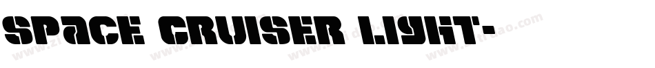 Space Cruiser Light字体转换